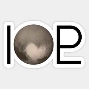 I heart Pluto Sticker